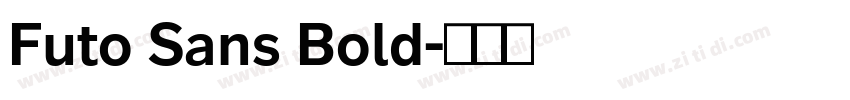 Futo Sans Bold字体转换